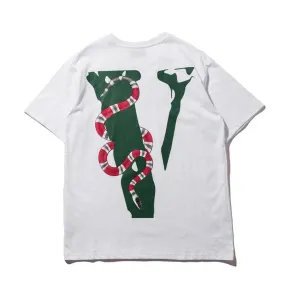 Giftngon - Vlone Style Friends Snake Printed T-Shirt - Vlone StyleClothing