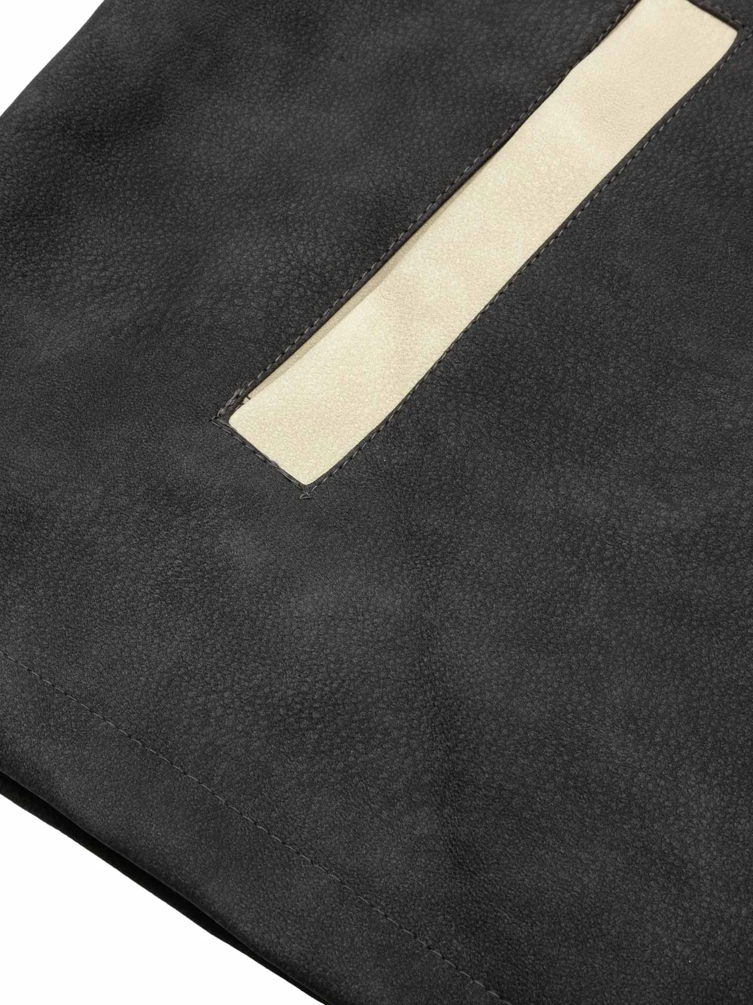 Thesupermade Functional Stitching PU Leather Jacket